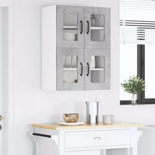  Fali konyhaszekrény Beton Szürke 60 x 31 x 40 cm Faanyag