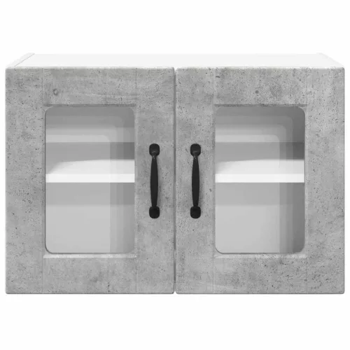  Fali konyhaszekrény 2 pcs Beton Szürke 60 x 31 x 40 cm Faanyag