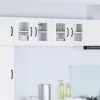  Fali konyhaszekrény 2 pcs Magas Fényű Fehér 60 x 31 x 40 cm