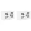  Fali konyhaszekrény 2 pcs Magas Fényű Fehér 60 x 31 x 40 cm