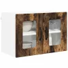  Fali konyhaszekrény 2 pcs Füstölt tölgy 60 x 31 x 40 cm Faanyag