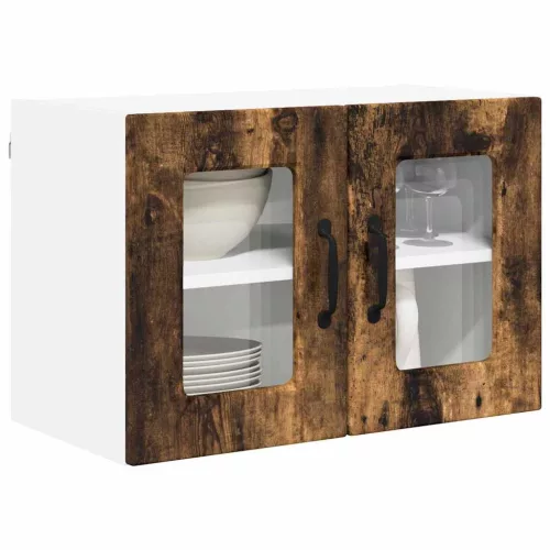  Fali konyhaszekrény 2 pcs Füstölt tölgy 60 x 31 x 40 cm Faanyag