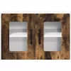  Fali konyhaszekrény 2 pcs Füstölt tölgy 60 x 31 x 40 cm Faanyag