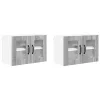  Fali konyhaszekrény 2 pcs Szürke Sonoma 60 x 31 x 40 cm Faanyag