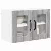  Fali konyhaszekrény 2 pcs Szürke Sonoma 60 x 31 x 40 cm Faanyag