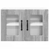 Fali konyhaszekrény 2 pcs Szürke Sonoma 60 x 31 x 40 cm Faanyag