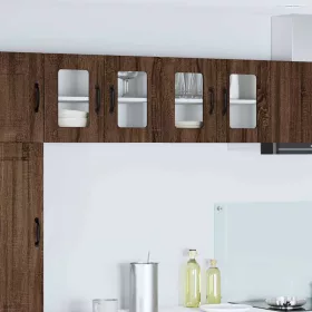    Fali konyhaszekrény ajtóval Barna Tölgy 60 x 31 x 40 cm Faanyag