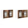  Fali konyhaszekrény 2 pcs Öreg fa 60 x 31 x 40 cm Faanyag