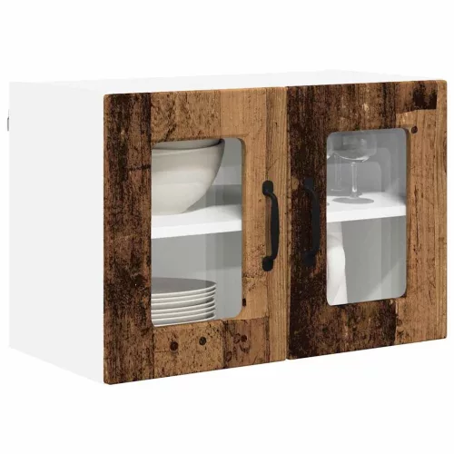  Fali konyhaszekrény 2 pcs Öreg fa 60 x 31 x 40 cm Faanyag