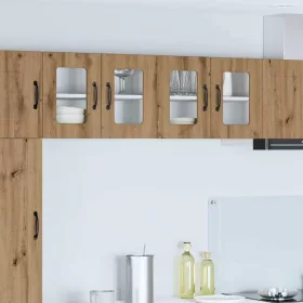    Fali konyhaszekrény 2 pcs Artisan tölgy 60 x 31 x 40 cm Faanyag