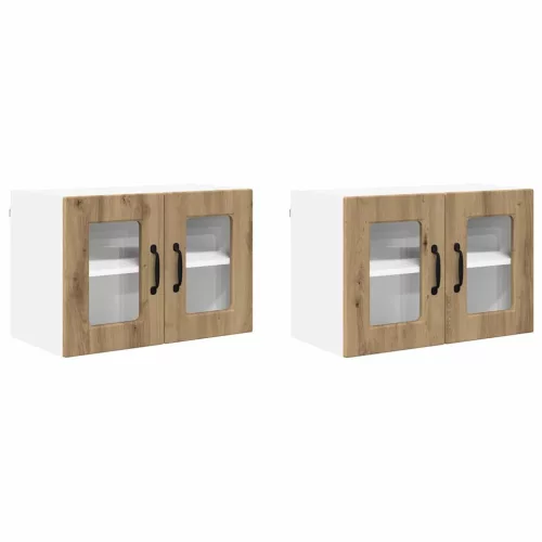  Fali konyhaszekrény 2 pcs Artisan tölgy 60 x 31 x 40 cm Faanyag