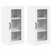  Fali konyhaszekrény ajtóval 2 pcs Fehér 40 x 31 x 80 cm Faanyag