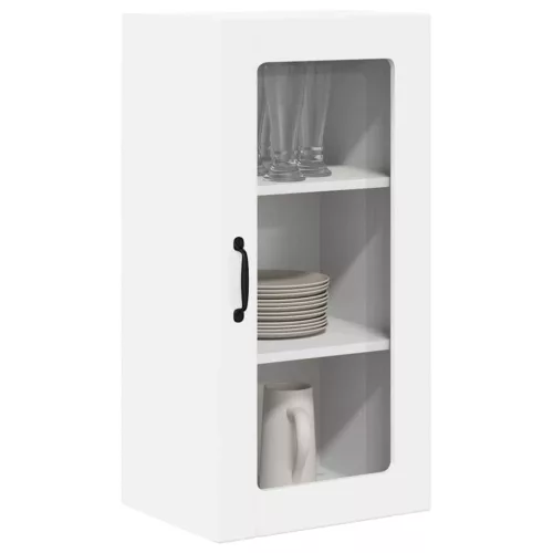  Fali konyhaszekrény 2 pcs Magas Fényű Fehér 40 x 31 x 80 cm