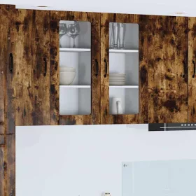    Fali konyhaszekrény Füstölt tölgy 40 x 31 x 80 cm Faanyag