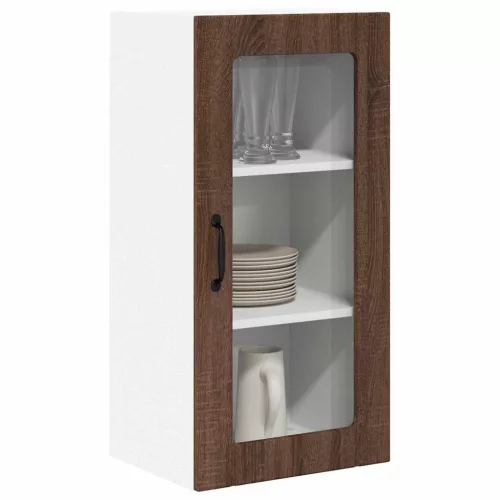  Fali konyhaszekrény 2 pcs Barna Tölgy 40 x 31 x 80 cm Faanyag