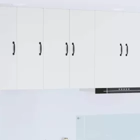    Fali konyhaszekrény ajtóval 2 pcs Fehér 30 x 31 x 80 cm Faanyag