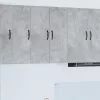  Fali konyhaszekrény 2 pcs Beton Szürke 30 x 31 x 80 cm Faanyag