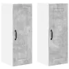  Fali konyhaszekrény 2 pcs Beton Szürke 30 x 31 x 80 cm Faanyag