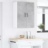  Fali konyhaszekrény 2 pcs Beton Szürke 30 x 31 x 80 cm Faanyag