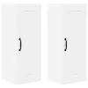  Fali konyhaszekrény 2 pcs Magas Fényű Fehér 30 x 31 x 80 cm