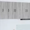  Fali konyhaszekrény 2 pcs Szürke Sonoma 30 x 31 x 80 cm Faanyag