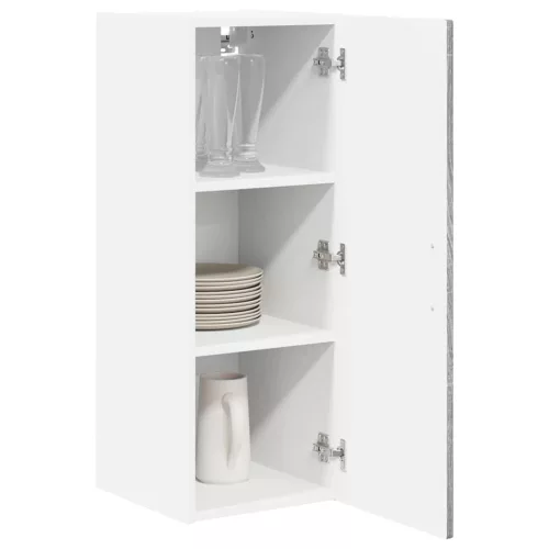  Fali konyhaszekrény 2 pcs Szürke Sonoma 30 x 31 x 80 cm Faanyag