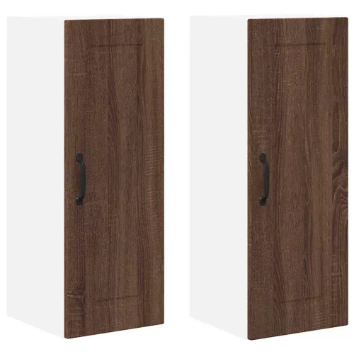  Fali konyhaszekrény 2 pcs Barna Tölgy 30 x 31 x 80 cm Faanyag