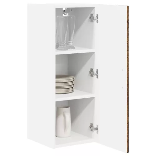  Fali konyhaszekrény 2 pcs Öreg fa 30 x 31 x 80 cm Faanyag