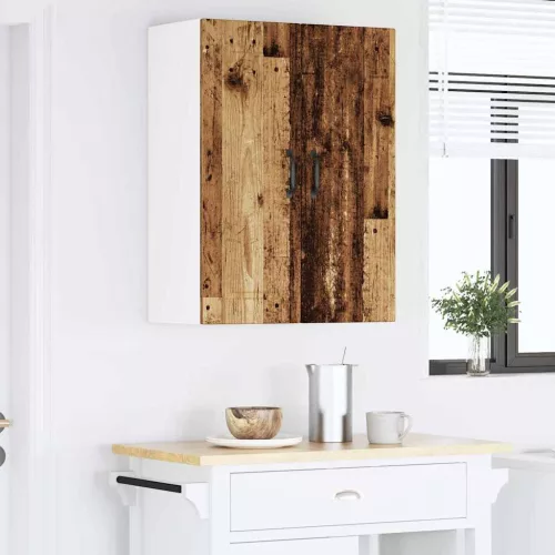  Fali konyhaszekrény 2 pcs Öreg fa 30 x 31 x 80 cm Faanyag