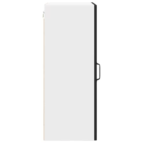  Fali konyhaszekrény polcokkal Fekete 50 x 31 x 80 cm Faanyag