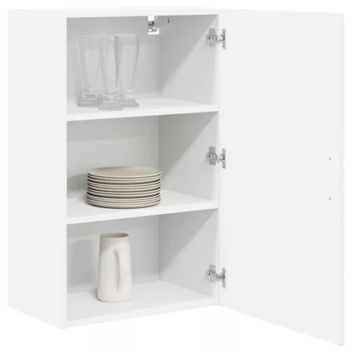  Fali konyhaszekrény Magas Fényű Fehér 50 x 31 x 80 cm Faanyag