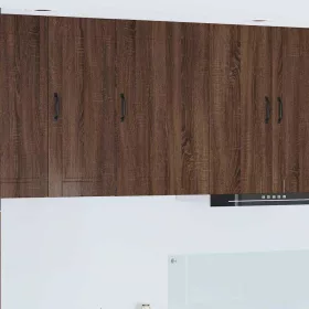    Fali konyhaszekrény ajtóval Barna Tölgy 50 x 31 x 80 cm Faanyag