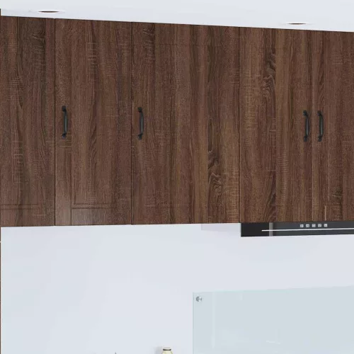  Fali konyhaszekrény ajtóval Barna Tölgy 50 x 31 x 80 cm Faanyag