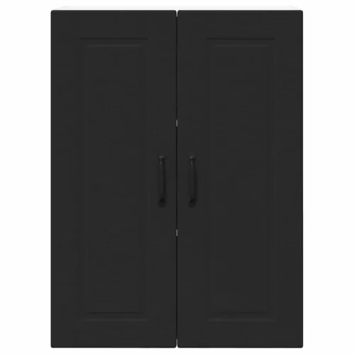  Fali konyhaszekrény polcokkal Fekete 60 x 31 x 80 cm Faanyag