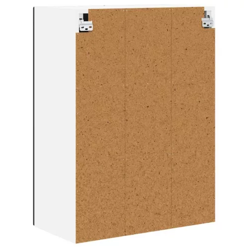  Fali konyhaszekrény polcokkal Fekete 60 x 31 x 80 cm Faanyag