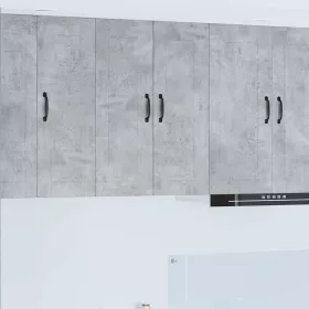  Fali konyhaszekrény Beton Szürke 60 x 31 x 80 cm Faanyag