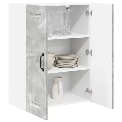  Fali konyhaszekrény Beton Szürke 60 x 31 x 80 cm Faanyag