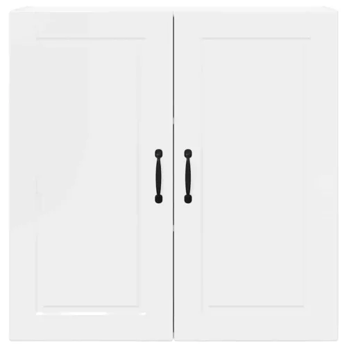  Fali konyhaszekrény Magas Fényű Fehér 80 x 31 x 80 cm Faanyag