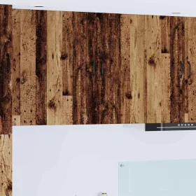    Fali konyhaszekrény polcokkal Öreg fa 80 x 31 x 80 cm Faanyag