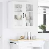  Fali konyhaszekrény polcokkal Fehér 80 x 31 x 80 cm Faanyag