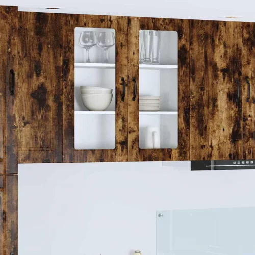  Fali konyhaszekrény Füstölt tölgy 80 x 31 x 80 cm Faanyag