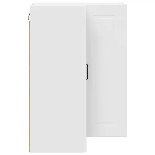  Fali konyhaszekrény polcokkal Fehér 57 x 57 x 80 cm Faanyag