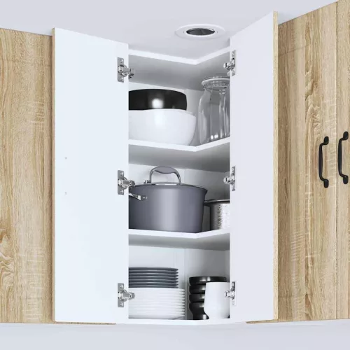  Fali konyhaszekrény Sonoma tölgy 57 x 57 x 80 cm Faanyag