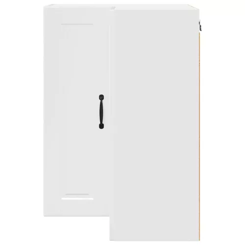  Fali konyhaszekrény Magas Fényű Fehér 57 x 57 x 80 cm Faanyag