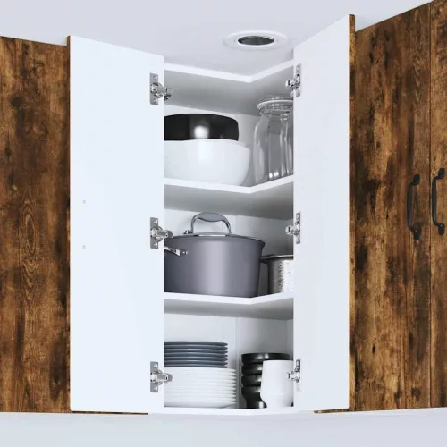  Fali konyhaszekrény Füstölt tölgy 57 x 57 x 80 cm Faanyag