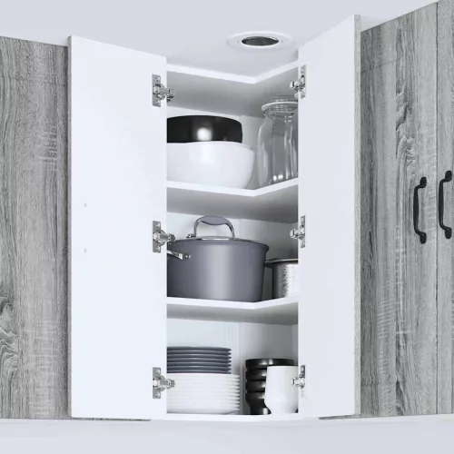  Fali konyhaszekrény Szürke Sonoma 57 x 57 x 80 cm Faanyag