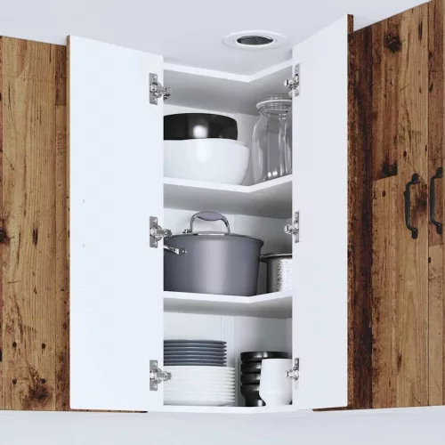  Fali konyhaszekrény polcokkal Öreg fa 57 x 57 x 80 cm Faanyag