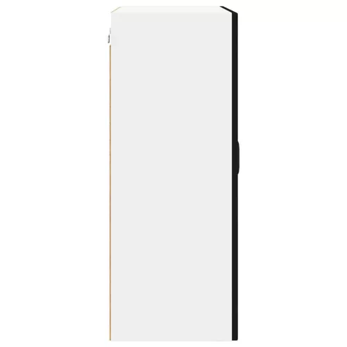  Fali konyhaszekrény polcokkal Fekete 60 x 31 x 80 cm Faanyag