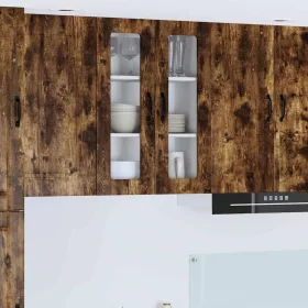    Fali konyhaszekrény Füstölt tölgy 60 x 31 x 80 cm Faanyag