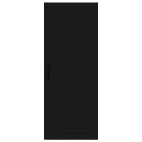  Fali konyhaszekrény polcokkal Fekete 40 x 31 x 100 cm Faanyag